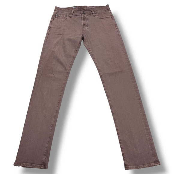 AG Adriano Goldschmied Jeans The Tellis Modern Slim Fit Mens Size 32x33 Brown - Picture 2 of 12